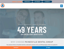 Tablet Screenshot of painesvilledentalgroup.com
